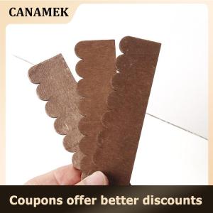 【 CANAMEK 】 12Pcs Dollhouse Wooden Roof Tiles Shingles Eaves Model Dollhouse Micro Construction Props Dolls House Pretend Play Toys