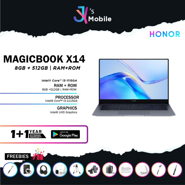 HONOR Magicbook X14 i3-1115G4 [8GB RAM 512GB SSD] - Original HONOR ...