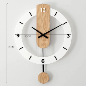 wall clock Modern wooden clock Silent art clock Creative decoration Pendulum Clock Decoration clock