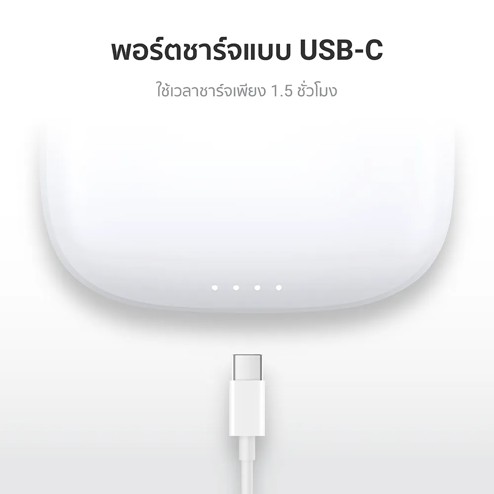 iSuper Evo Buds Life หูฟังไร้สาย Bluetooth 5.3 ไมค์ตัดเสียงรบกวน แบตอึด 35 ชม. รองรับแอป iSuper Play