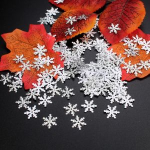 CUNXIN Multi-color Christmas Snowflakes Confetti Glitter DIY Artificial Snowflakes Children Toys 1.5cm/2cm/3cm Snowflake Sequins Cake Decor