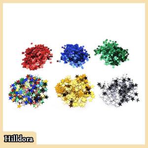 [Hilldora] Wedding Sparkle Scatter Stars Table Confetti Foil Birthday Party Decor