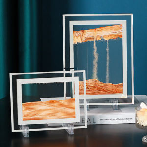 Tranh Cát Lún Phong Cảnh 3D Đồng Hồ Cát Thủ Công Bằng Thủy Tinh Quà Tặng Sáng Tạo Trang Trí Bàn Làm Việc Phòng Khách