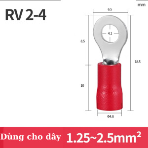 Combo 100c cos tròn bọc nhựa đầu cos tròncos chữ o cos khuyên tròncos kẹp dây điện