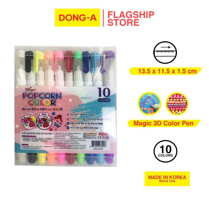 Yamobi 3D Magic Malpapier - 10 Blätter Mit Wasser-Pinsel - Zeichnungen Werden Puffig!