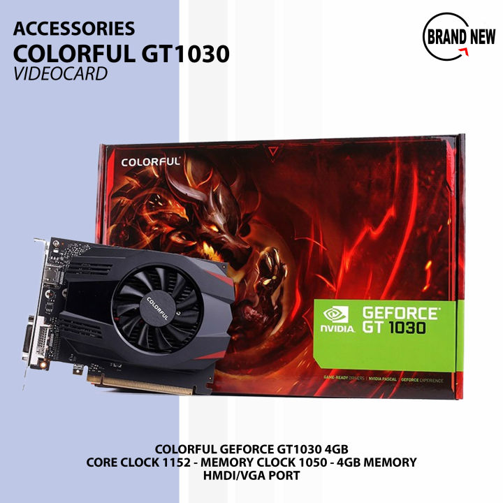 VIDEOCARD COLORFUL GEFORCE GT1030 4GB SDDR4 64BIT BASE