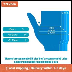 【Local shipping】 50 100pcs Latex Free Gloves TPE Disposable Gloves Transparent Non-Slip Acid Work Safety Food Grade Household Cleaning Gloves