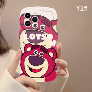 (Lokal Ready) Xinyu Casing hp OPPO Reno 8T 4G Reno 6 5G Reno 5 Reno 5F Reno 4F Clear Wavy Edge Cute Cartoon Lotso Case TPU Phone Case Coverase