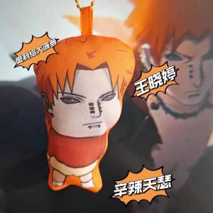 AM Mainan One Piece Luffy Reka Bentuk Zoro Apabila Ditekan Memberikan Enam Bunyi Loket Beg Rantai Kunci Keychains Bell Gelap MA