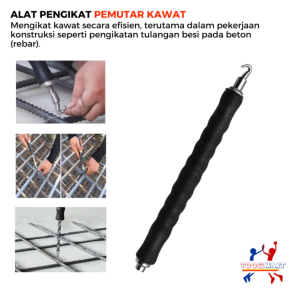Alat Pengikat Kawat Beton Ikat Kawat Bendrat Beton Efisiensi Otomatis / Alat Bantu Mengaitkan Kawat