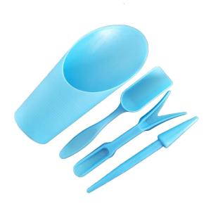 4Pcs Garden Planter Kit DIY Sowing Shovel Scoop Bucket Spoon Succulents Seedlings Tool Bonsai Fertilizer Drilling Device