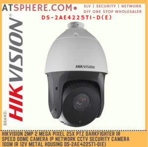 Hikvision 2MP 2 Megapixel IP66 25x Analog CCTV PTZ Speed Dome Security Camera Darkfighter 4" 100m IR DS-2AE4225TI-D(E)