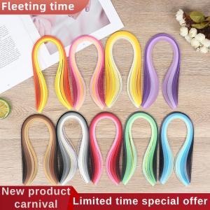 Fleeting time 100Pcs/set Paper Quilling Strips Set 3mm 39cm Paper For Craft DIY Quilling Tool