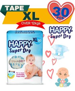 HAPPY BABY SUPER DRY XL DIAPER x30pcs