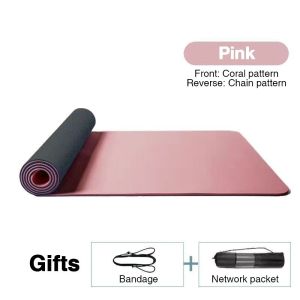 Yoga Matt For Workout Mat Thick Non Slip 6MM/8MM TPE Yoga Mat Fitness Tasteless Beginners Authentic