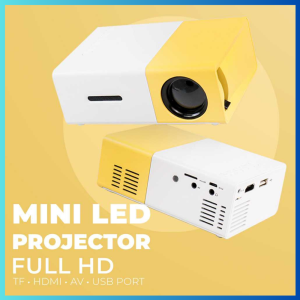 TERLARIS PENGIRIMAN CEPAT COD Mini Portable LED Projector Full HD with TF HDMI AV USB Port/ PROJEKTOR untuk nonton film bola persentase nyaman di gunakan / projektor multifungsi murah bisa du gunakan di mana saja fullset