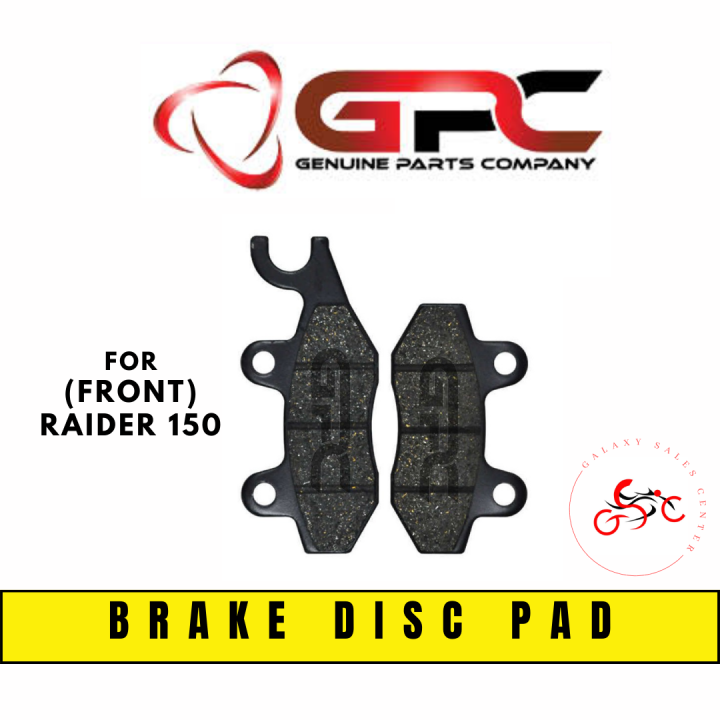 GPC BRAKE DISC PAD RAIDER 150 | FRONT ( ORIGINAL) | Lazada PH