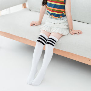 【พร้อมส่งจากกรุงเทพ】🚀ถุงเท้าเหนือเข่า ถุงเท้าลงขาเด็กหญิง ผ้าฝ้าย ดีไซน์เก๋ ถุงน่องเข่าสูง 1-10 ปี