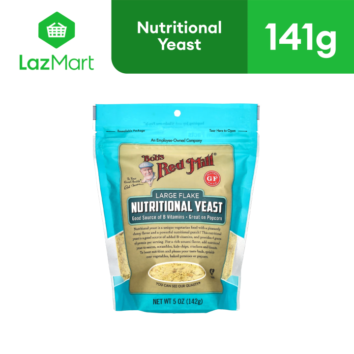 Bob's Red Mill Nutritional Yeast, Large Flake (Pack of 4 - 5 Oz. Bags)