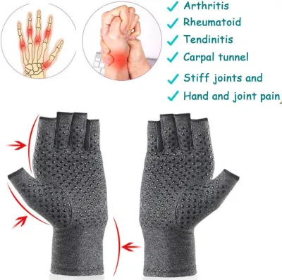 Open Tip Finger Bike Hand Gloves Blood Circulation Anti Slip Compression Arthritis Compression Grips Rheumatoid Arthritis
