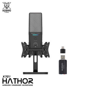 Nubwo X701 Hathor Microphone Condenser Wireless 2.4Ghz ไมค์ไร้สาย  ต่อมือถือได้