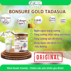 Bonsure Gold Tadasua Lon 900g| Bổ sung dinh dưỡng Canxi hữu cơ & Collagen giúp xương khớp chắc khỏe