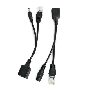Passive PoE Injector and Splitter Kit for IPCameras and Wireless Access Points with DC5.5x2.1mm Connectors RJ45 Plugs