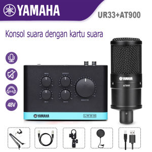 yamaha/original UR33 sound cardAT-900 mic condenserKartu suara siaran langsung