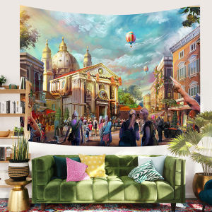 ผ้าตกแต่งผนังสไตล์คาเฟ่ ผ้าคอตตอนสีพื้นพร้อมอุปกรณ์ติดตั้ง