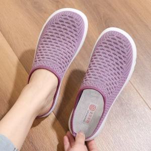 [Free Shipping] Cloth shoes moms slippers womens shoes new summer outdoor soft-soled non-slip sandals for middle-aged and elderly people