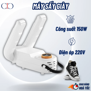 MÁY SẤY GIÀY LÀM KHÔ CAO CẤP ĐA CHỨC NĂNG KHỬ MÙI DIỆT KHUẨN 99% BẰNG TIA CỰC TÍM KHỬ 99% TIỆN DỤNG CHO 4 MÙA