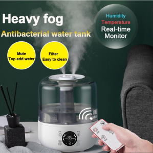 3000ML Remote Control Smart Air Humidifier Home Office Essential Oil Aroma Diffuser Timing Mist Adjustable Double Ports Mister