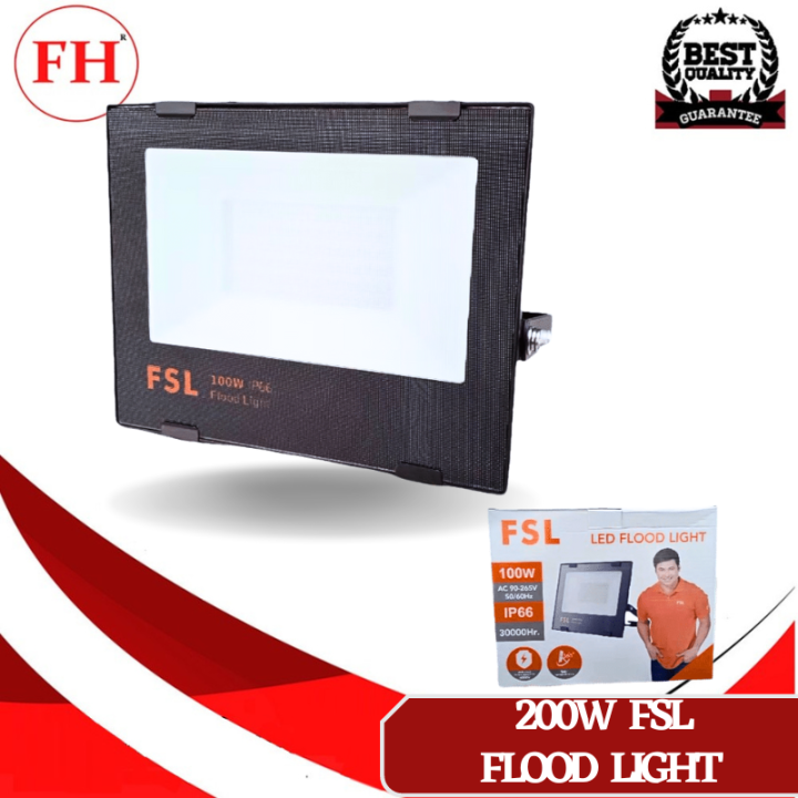 FSL LED Flood Light High-Quality Waterproof Flood Light 200W | Lazada PH