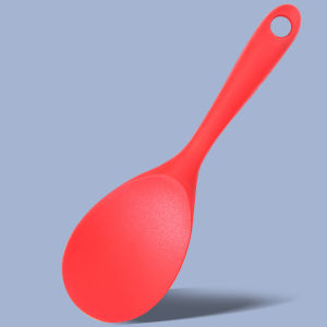 Silicone Rice Spoon Household Non Stick Pot Cooking Spoon High-temperature Resistant Long Handle Spoon Kitchen Tools