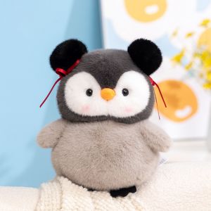 SIRENXI Chim cánh cụt béo Gối mềm hình chim cánh cụt Phim hoạt hình Bị nhồi Búp bê nhồi bông hình chim cánh cụt Búp bê động vật Động vật Đồ chơi nhồi bông chim cánh cụt Đồ chơi trẻ em