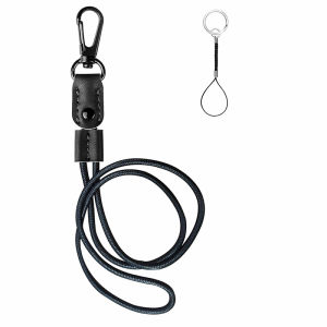 Leather Braided Badge Lanyard Adjustable Lanyard for ID Card Holder Keys Office