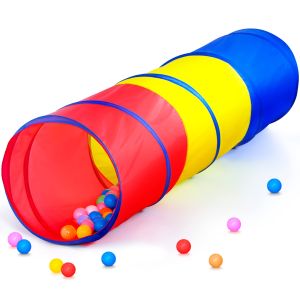 Kids Play Tunnel Tent for Toddlers Indoor Colorful Pop Up Crawl Tunnel Toy for Baby Or Pet Collapsible
