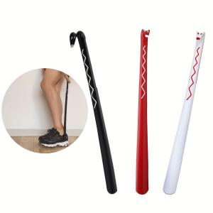 yangpa123 1pc Long Handle Plastic Shoe Horn - No Need To Bend Over Put On Your Shoes Easily