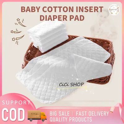 CiCi Baby Cotton Insert Diaper Pad Baby Washable Diaper Reusable Diaper Infant Cloth Diaper 1PCS