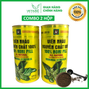 [COMBO 5 HỘP] Viên nhàu  nguyên chất Noni Pill Hương Thanh 100% từ trái nhàu chín Hộp 500G