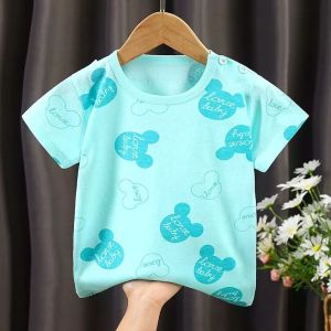 LightShine 0-6Y Casual & Simple Printed Pattern T-ShirtsBoy Round Neck T-ShirtsShort Sleeve For Boys Suitable For Summer