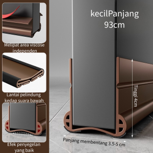 【Kapal dalam waktu 24 jam】Pintu jahitan bawah strip penyegelan Tahan angin tahan serangga dan celah pintu kamar tahan debu Pita insulasi suara