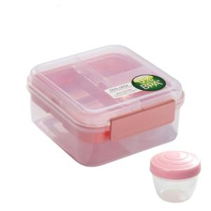 Double Layer Storage Lunch Box Office and School Ready Double Layer Lunch Holders with Reliable Leak Prevention