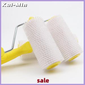 Kui-Min 1PC 15 22CM Defoaming Drum Brush Spike Roller Latex Floor Self Compound Roller Leveling Screed Spiked Roller Paint Brush Roller