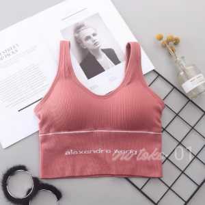 Bra sport wanita bra gym tanpa kawat.