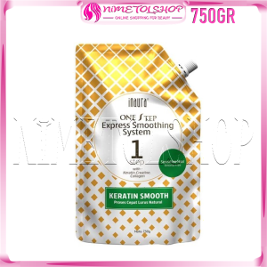 (PAKET) INAURA One Step Express Smoothing System 750gr + pH Balancer Foam 100ml Keratin STEP 1 & 2