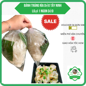1kg bánh tráng rìa phơi sương Tây Ninh mềm dẻo!(2 BỊCH) TẶNG KÈM BỊCH MUỐI NHUYỄN NHỎ