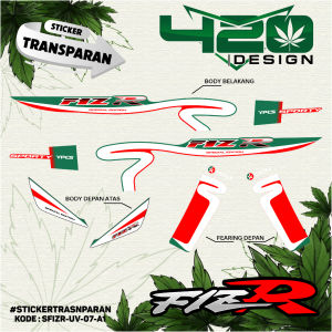 striping transpran uv variasi motor fizr tahun 2000 2001 2002 custom motif - kode sfizr-uv - 420 Design