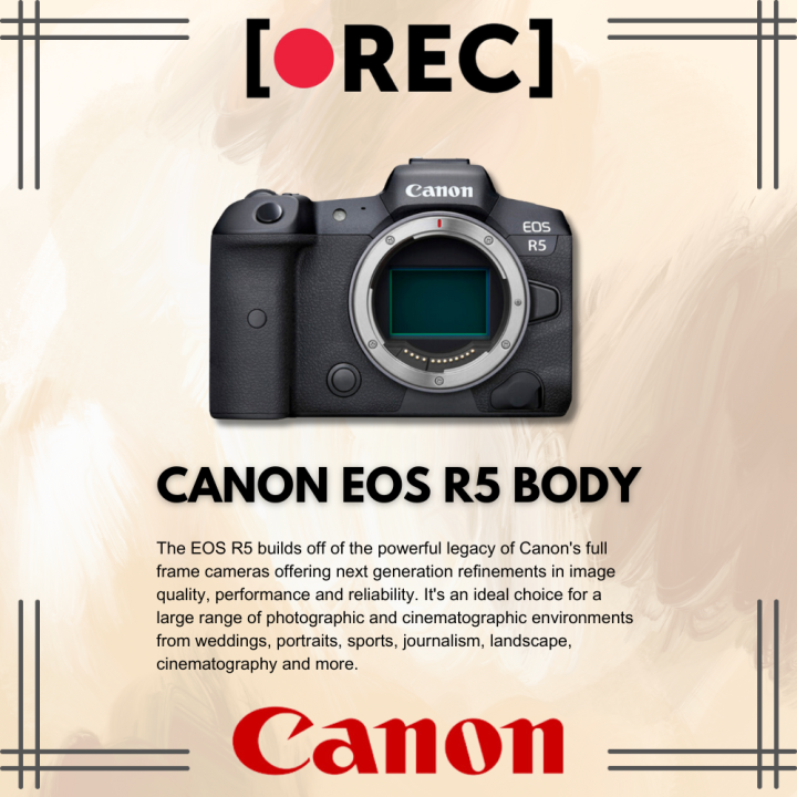 Canon EOS R5 Mirrorless Digital Camera Body Canon Singapore
