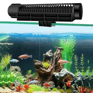 NTNKC Frequency Conversion Aquarium Cooling Fan Adjustable Mute Marine Aquarium Cooler Aquarium Accessories Black Fish Tank Cooling Fan for Home